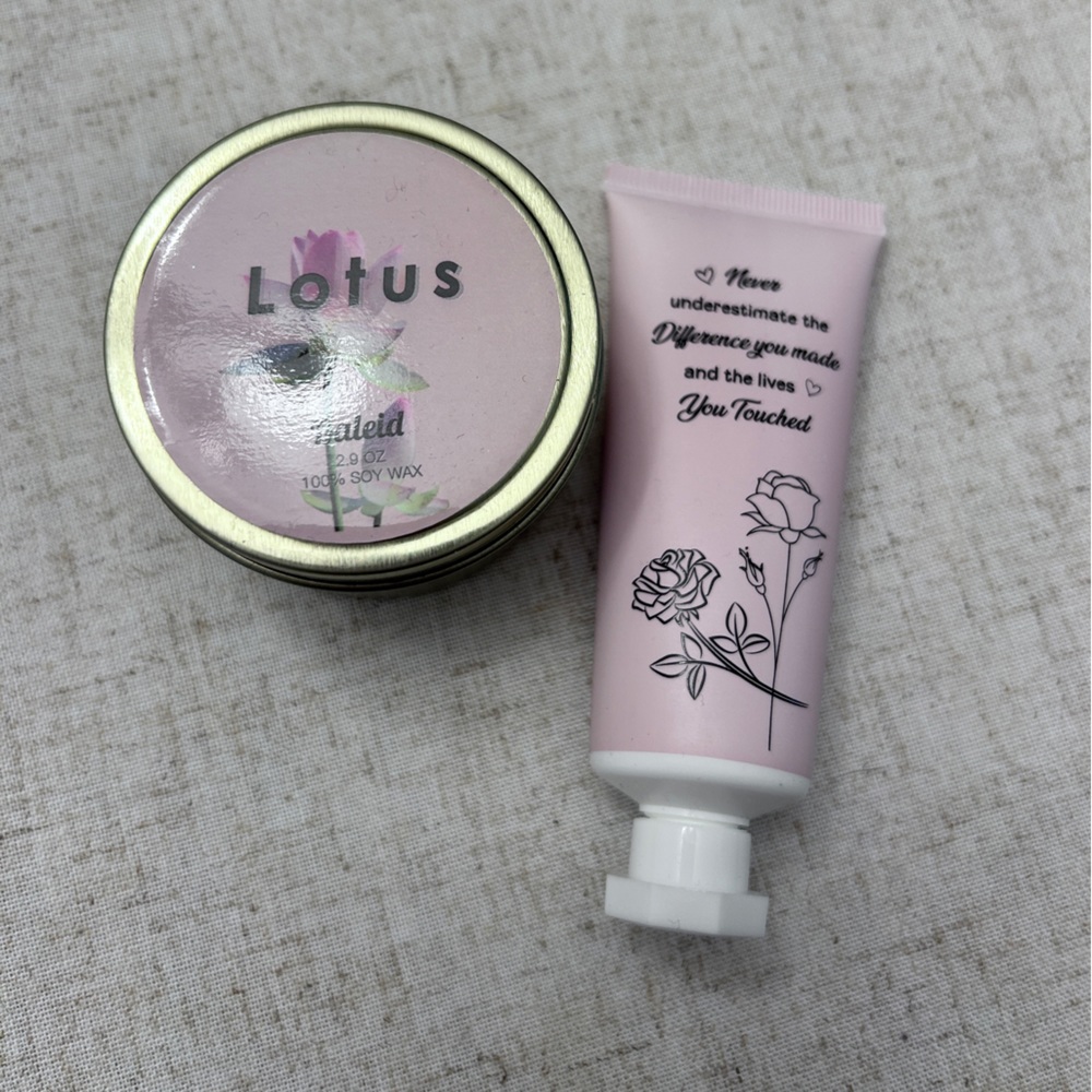Mini candle & hand cream